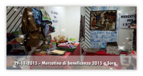 Mercatino di beneficenza a Sora